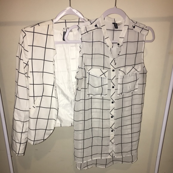 H&M striped Blazer & top - Picture 2 of 2